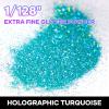 imageHTVRONT Red Glitter Fine Glitter  50g176oz Extra Fine Glitter for Crafts 1128 Portable Resin Glitter for Nails Tumblers OrnamentsAHolographic Teal Blue