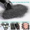 imageHTVRONT Red Glitter Fine Glitter  50g176oz Extra Fine Glitter for Crafts 1128 Portable Resin Glitter for Nails Tumblers OrnamentsBBlack Glitter