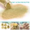 imageHTVRONT Red Glitter Fine Glitter  50g176oz Extra Fine Glitter for Crafts 1128 Portable Resin Glitter for Nails Tumblers OrnamentsBChampagne Gold Glitter