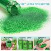 imageHTVRONT Red Glitter Fine Glitter  50g176oz Extra Fine Glitter for Crafts 1128 Portable Resin Glitter for Nails Tumblers OrnamentsBGreen Glitter