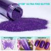 imageHTVRONT Red Glitter Fine Glitter  50g176oz Extra Fine Glitter for Crafts 1128 Portable Resin Glitter for Nails Tumblers OrnamentsBPurple Glitter