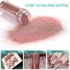 imageHTVRONT Red Glitter Fine Glitter  50g176oz Extra Fine Glitter for Crafts 1128 Portable Resin Glitter for Nails Tumblers OrnamentsBRose Gold Glitter