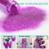 imageHTVRONT Red Glitter Fine Glitter  50g176oz Extra Fine Glitter for Crafts 1128 Portable Resin Glitter for Nails Tumblers OrnamentsPurple