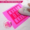 imageHTVRONT Reflective Heat Transfer Vinyl HTV Roll 12quotx10 Silver Iron On Vinyl Roll for TShirt Light GreyHot Pink
