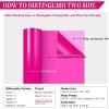 imageHTVRONT Reflective Heat Transfer Vinyl HTV Roll 12quotx10 Silver Iron On Vinyl Roll for TShirt Light GreyHot Pink