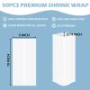 imageHTVRONT Shrink Wrap for Sublimation Tumblers 5X10 Inch  100PCS Sublimation Shrink Wrap Sleeves HeatResistant Tumbler Shrink Wrap Film