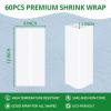 imageHTVRONT Shrink Wrap for Sublimation Tumblers 8 X 12 Inch  60PCS Sublimation Shrink Wrap Sleeves HeatResistant Tumbler Shrink Wrap Film