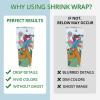 imageHTVRONT Shrink Wrap for Sublimation Tumblers 8 X 12 Inch  60PCS Sublimation Shrink Wrap Sleeves HeatResistant Tumbler Shrink Wrap Film