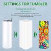 imageHTVRONT Shrink Wrap for Sublimation Tumblers 8 X 12 Inch  60PCS Sublimation Shrink Wrap Sleeves HeatResistant Tumbler Shrink Wrap Film