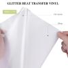 imageHTVRONT Silver Glitter Heat Transfer Vinyl  10quot x 5FT Silver Glitter HTV Vinyl for TShirts Silver Glitter Iron on Vinyl for All Cutter MachineSilver GlitterWhite Glitter