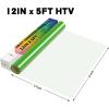 imageHTVRONT Silver Glitter Heat Transfer Vinyl  10quot x 5FT Silver Glitter HTV Vinyl for TShirts Silver Glitter Iron on Vinyl for All Cutter MachineSilver GlitterFruit Green