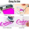 imageHTVRONT Silver Glitter Heat Transfer Vinyl  10quot x 5FT Silver Glitter HTV Vinyl for TShirts Silver Glitter Iron on Vinyl for All Cutter MachineSilver GlitterMagenta