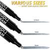 imageHTVRONT Silver Liquid Mirror Chrome Marker 3PCS  Paint Pen Permanent Metallic 3 Nibs Silver Chrome Paint Pen for Models Paintings Toys or Car Accessories