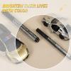 imageHTVRONT Silver Liquid Mirror Chrome Marker 3PCS  Paint Pen Permanent Metallic 3 Nibs Silver Chrome Paint Pen for Models Paintings Toys or Car Accessories