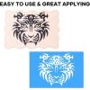 imageHTVRONT Stencil Permanent Adhesive Vinyl  12 x 50 FT Light Blue Adhesive Stencil Vinyl Compatible with Cricut Cutting Machine ampamp Silhouette Machine50FT