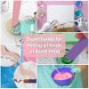 imageHTVRONT Stir Sticks for Epoxy Resin 20PCS PVC Mixing Sticks 4 Colors Reusable Plastic Stirring Sticks for Mixing Resin Epoxy Liquid Paint Molds Handmade Crafts