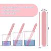 imageHTVRONT Stir Sticks for Epoxy Resin 20PCS PVC Mixing Sticks 4 Colors Reusable Plastic Stirring Sticks for Mixing Resin Epoxy Liquid Paint Molds Handmade Crafts