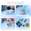 imageHTVRONT Stir Sticks for Epoxy Resin 20PCS PVC Mixing Sticks ampamp Holographic Extra Fine Glitter Powder  50g176oz