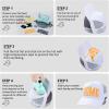 imageHTVRONT Sublimation Blank Trucker Hats 10PCS  Polyester Sublimation Hats Women and Men for HTV Vinly Sublimation Embroidery 3D Embroidery  Funny Trucker Hats Breathable Mesh for Parties Travel