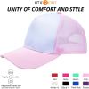 imageHTVRONT Sublimation Blank Trucker Hats 10PCS  Polyester Sublimation Hats Women and Men for HTV Vinly Sublimation Embroidery 3D Embroidery  Funny Trucker Hats Breathable Mesh for Parties Travel