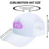 imageHTVRONT Sublimation Blank Trucker Hats 10PCS  Polyester Sublimation Hats Women and Men for HTV Vinly Sublimation Embroidery 3D Embroidery  Funny Trucker Hats Breathable Mesh for Parties Travel