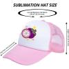 imageHTVRONT Sublimation Blank Trucker Hats 10PCS  Sponge Hats Women and Men for HTV Vinly Embroidery 3D Embroidery  Funny Trucker Hats Breathable Mesh for Parties Gifts