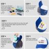 imageHTVRONT Sublimation Blank Trucker Hats 10PCS  Sponge Hats Women and Men for HTV Vinly Embroidery 3D Embroidery  Funny Trucker Hats Breathable Mesh for Parties Gifts