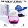 imageHTVRONT Sublimation Blank Trucker Hats 10PCS  Sponge Hats Women and Men for HTV Vinly Embroidery 3D Embroidery  Funny Trucker Hats Breathable Mesh for Parties Gifts