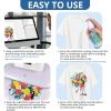 imageHTVRONT Sublimation Coating Spary for Cotton Shirts 2x150ml Sublimation Spray for All Fabric Canvas Carton Pillow Sublimation Spray Quick Dry ampamp High Gloss Vibrant Color ampamp Strong Adhesion