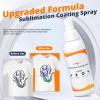 imageHTVRONT Sublimation Coating Spray  Upgrade Version 2x150ml for Cotton Shirts Canvas Pillow Shirts Carton Quick Dry High Gloss ampamp Washable150ml