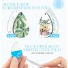 imageHTVRONT Sublimation Earring Blanks Bulk  30 Pcs Wood Earrings Blanks with Blue Protective Film  Unfinished MDF Teardrop Earrings for Sublimation Printing with Template Weeder Hooks Jump Rings50 pcs