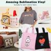 imageHTVRONT Sublimation HTV  10 Pack Matte Vinyl for DarkLight Fabric  Sublimation Blanks for Shirts Pillow Bag HatGlossy