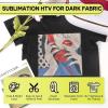 imageHTVRONT Sublimation HTV  10 Pack Matte Vinyl for DarkLight Fabric  Sublimation Blanks for Shirts Pillow Bag HatMatte