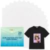 imageHTVRONT Sublimation HTV  10 Pack Matte Vinyl for DarkLight Fabric  Sublimation Blanks for Shirts Pillow Bag HatMatte