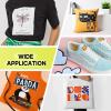 imageHTVRONT Sublimation HTV  10 Pack Matte Vinyl for DarkLight Fabric  Sublimation Blanks for Shirts Pillow Bag HatMatte