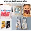 imageHTVRONT Sublimation HTV 15 Pack  12quot x 12quot Glossy Clear HTV Vinyl for Sublimation  Upgraded Sublimation Vinyl Sublimation Blanks for LightColored Cotton Fabric Bag Pillow Sublimation Shirts