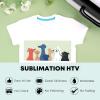 imageHTVRONT Sublimation HTV 15 Pack  12quot x 12quot Glossy Clear HTV Vinyl for Sublimation  Upgraded Sublimation Vinyl Sublimation Blanks for LightColored Cotton Fabric Bag Pillow Sublimation Shirts