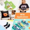 imageHTVRONT Sublimation HTV for Dark FabricLight Fabric  5 Pack Glossy Sublimation Vinyl  Sublimation Blanks for Sublimation ShirtsPillowBagHatDark Fabric Glossy