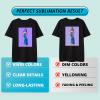 imageHTVRONT Sublimation HTV for Dark FabricLight Fabric 30 Pack  12  10 Matte Sublimation Vinyl  Sublimation Blanks for Sublimation ShirtsHatPillowBagDark Fabric