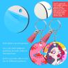 imageHTVRONT Sublimation Keychain Blanks Bulk  120Pcs Sublimation Blanks Keychain with Blue Protective Film  MDF Round Keychain with Tassels  Heat Transfer Keychain Blanks Double SidedRound