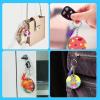 imageHTVRONT Sublimation Keychain Blanks Bulk  120Pcs Sublimation Blanks Keychain with Blue Protective Film  MDF Round Keychain with Tassels  Heat Transfer Keychain Blanks Double SidedRound