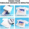 imageHTVRONT Sublimation Paper 85 x 11 Inches  150 Sheets 105g Excellent Ink Release Sublimation Transfer Paper for Tumblers Mugs Tshirts1319