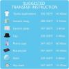 imageHTVRONT Sublimation Paper 85 x 11 Inches  150 Sheets 105g Excellent Ink Release Sublimation Transfer Paper for Tumblers Mugs Tshirts1319