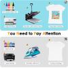 imageHTVRONT Sublimation Paper 85x14 inches  30 Sheets Sublimation Transfer Paper Compatible with Inkjet Printer Easy to Transfer 120 gsm Sublimination Paper for tumblers Tshirts Mugs8514