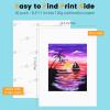 imageHTVRONT Sublimation Paper 85x14 inches  30 Sheets Sublimation Transfer Paper Compatible with Inkjet Printer Easy to Transfer 120 gsm Sublimination Paper for tumblers Tshirts Mugs8511