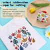 imageHTVRONT Sublimation Paper 85x14 inches  30 Sheets Sublimation Transfer Paper Compatible with Inkjet Printer Easy to Transfer 120 gsm Sublimination Paper for tumblers Tshirts Mugs8514