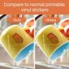 imageHTVRONT Sublimation Sticker Paper  20 Pcs Glossy White Waterproof Sublimation StickersTransparent
