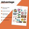 imageHTVRONT Sublimation Sticker Paper  20 Pcs Glossy White Waterproof Sublimation StickersWhite