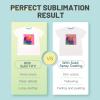 imageHTVRONT Sublimation Vinyl for Cotton Shirts  10 Pack 12quotx12quot Matte Clear HTV Vinyl for Sublimation  Wash Durable Clear Dye Sub HTVMatte