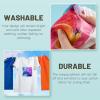 imageHTVRONT Sublimation Vinyl for Cotton Shirts  10 Pack 12quotx12quot Matte Clear HTV Vinyl for Sublimation  Wash Durable Clear Dye Sub HTVMatte
